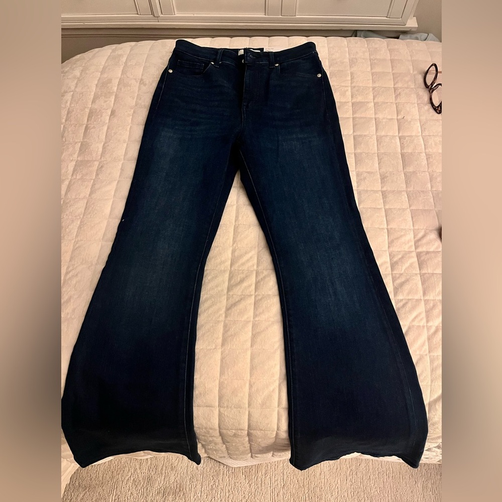 LOFT Dark Blue Flare Jeans
